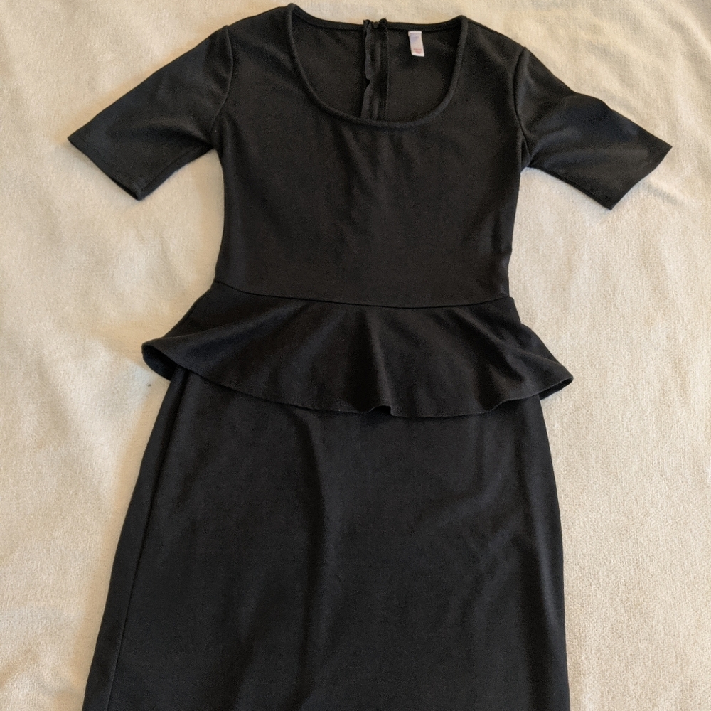 Target Xhilaration Dark Gray Peplum Dress